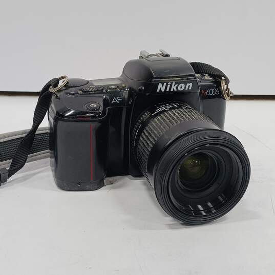 2 Vintage Pentax MV1 Body Only and Nikon N6006 Film Camera & Lens Bundle image number 3