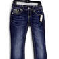 NWT Womens Blue Denim Medium Wash Embellished Bootcut Leg Jeans Size 26 image number 3
