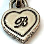 Designer Brighton Silver-Tone Black Crystal Stone Heart Shape Drop Earrings image number 4