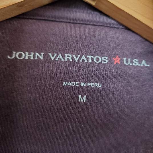 John Varvatos Dark Purple Zip Up Hoodie Women's M image number 3