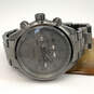 Designer Fossil Flight CH-2802 Gray Round Dial Chronograph Wristwatch image number 1