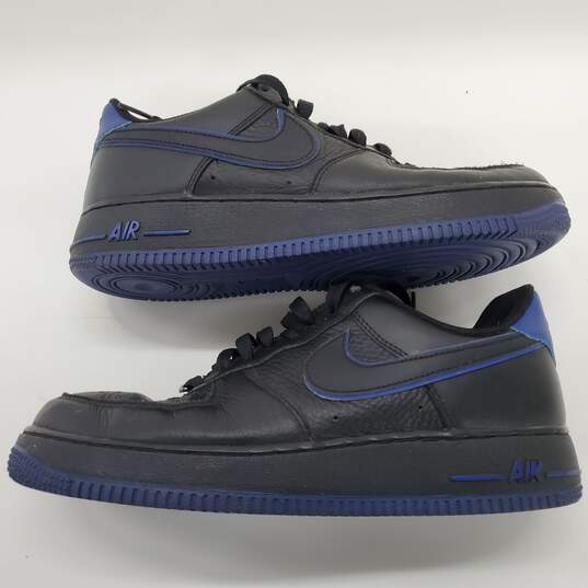 Nike Air Force AF1  Low 'Black Old Royal' Athletic Shoes Size 7.5 image number 5