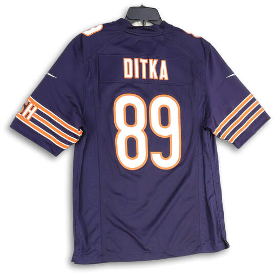 Mens Navy Blue Orange Chicago Bears Mike Ditka #89 NFL Football Jersey Size M image number 2