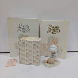 Precious Moments Figurines W/ Precious Moments Bible Family Edition and Boxes