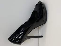 Christian  Dior Black Patent Leather Peep Toe Platform Pumps Size 36.5 Size 5.5 (AUTHENTICATED)