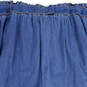 NWT Womens Blue Flat Front Cutout Pocket Belted Capri Pants Size 30 image number 2