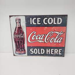 VTG Replica Coca Cola Tin Sign 13 x 13