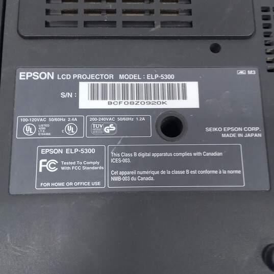 Vintage Epson Power Lite 5300 ELP-5300 Projector image number 7
