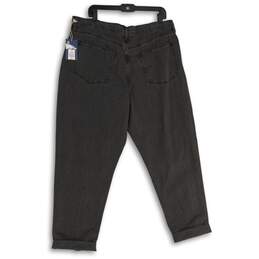 NWT Universal Thread Womens Gray Denim Cuffed Hem Cropped Jeans Size 14 alternative image