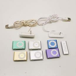 Apple iPod Shuffles - Lot of 7 (Assorted Models)