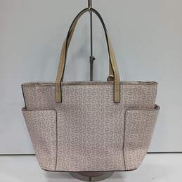 Guess Pale Pink Monogram Tote Bag with Side Pockets alternative image