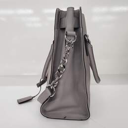 Michael Kors Hamilton Gray Saffiano Leather Large Shoulder Hand Bag alternative image