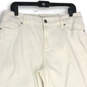 NWT Womens White Denim 5-Pocket Design Cropped Jeans Size 1.5 image number 4