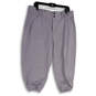 NWT Womens Gray Relaxed Flat Front Tapered Leg Knicker Softball Pants Sz XL image number 1
