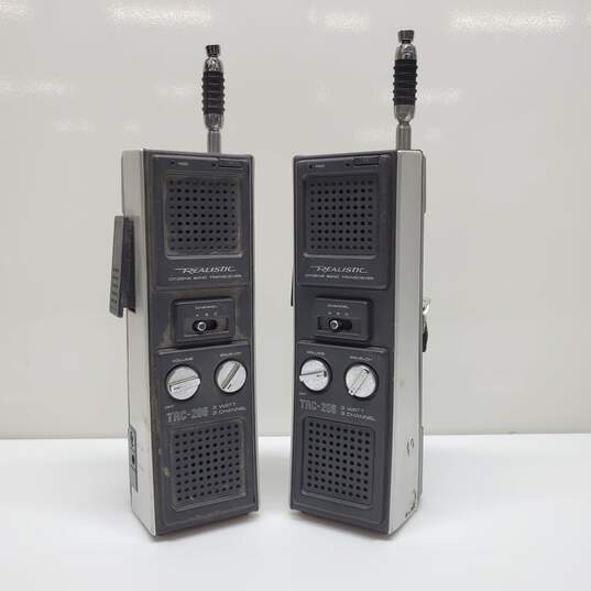 Vintage Realistic Citizens Band Transceiver TRC-206 Lot Of 2 UNTESTED image number 1