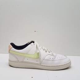 Nike Court Vision Low White Barely Volt Sneakers DC1868-100 Size 9