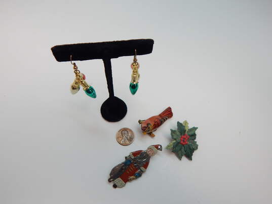 VNTG & Mod Winter Christmas Holiday Jewelry image number 3