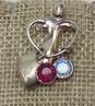 Carolyn Pollack Relios 925 CZ Birthstone Mother Pendant 3.8g image number 5