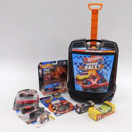 Assorted Die Cast Cars Hot Wheels Action Racing Winners Circle Some Sealed w/ 100ct. Car Case