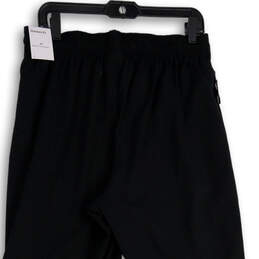 NWT Mens Black Elastic Waist Standard Fit Pull-On Track Pants Size XL alternative image