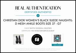 Christian Dior Women's Naughtily-D Black Mesh Ankle Boots Size 6.5 w/COA alternative image