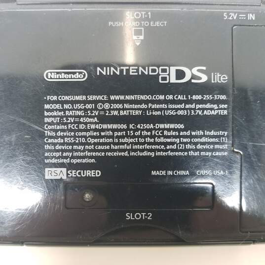 Nintendo DS Lite USG-001 Handheld Game Console Black #1 image number 7