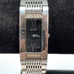 Designer Seiko 1N00-0CV0 Silver-Tone Stainless Steel Analog Wristwatch