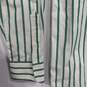 Lauren Ralph Lauren Green Striped Button Up Shirt Women's Size 4 image number 4