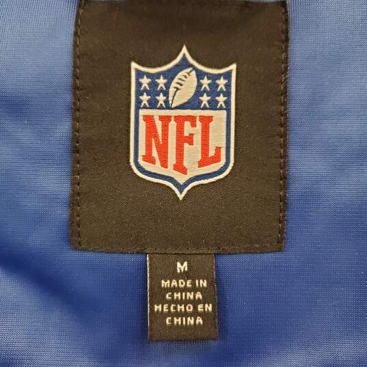 NFL LA Rams Men Blue Track Zip Jacket sz M image number 4