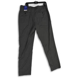 NWT Womens Gray Flat Front Stretch Slim Fit Dress Pants Size 38Wx34L alternative image