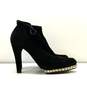 Stuart Weitzman Suede Sock Em Up Heel Boots Black 6.5 image number 1