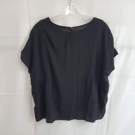 Madewell Black Cuffed Sleeve Lightweight Top NWT Women's Size S image number 2