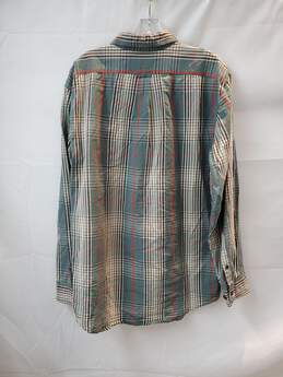 Filson Long Sleeve Striped Cotton Button Up Shirt Size M alternative image