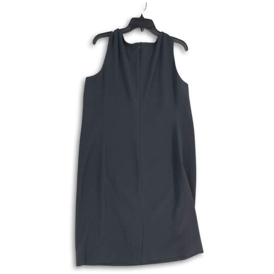 Jones New York Womens Gray Round Neck Sleeveless Back Zip Tank Dress Size 16 image number 2