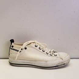Diesel S20-02-Yul Exposure Low White Canvas Sneakers Shoes Women's Size 6