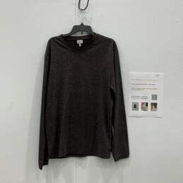 Armani Collezioni Womens Brown Long Sleeve V-Neck Pullover T-Shirt Sz XXL w/COA