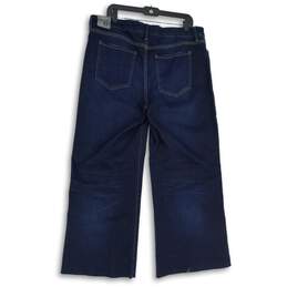 NWT Kut From The Kloth Womens Blue Denim Dark Wash Wide-Leg Jeans Size 16 alternative image