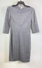 Diane Von Furstenberg Gray Casual Dress - Size 2 image number 1