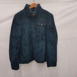 Pendleton WM'S 100% Acrylic & Polyester Full Zipper Navy Blue Fleece Coat Size L/G