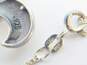Romantic 900 & 925 Silver Fleur de Lis Pendant Necklace & Scrolled Bracelet 51.0g image number 5