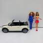 2012 Mattel - Ken's 'My Cool Mini!' White Convertible Mini Cooper w/ 2 Dolls image number 2