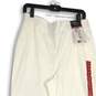 NWT Rafaella Womens White Flat Front Stretch Skinny Leg Ankle Pants Size 14 image number 3