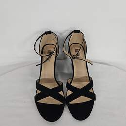 IDIFU Black Strappy Wedge Sandals