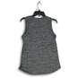 Womens Gray White Striped Round Neck Activewear Pullover Tank Top Size XS image number 2