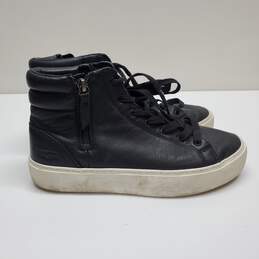 UGG Womens Olli Sneaker Black Leather Size 7.5 alternative image