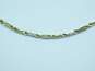 14K Gold Twisted Fancy Chain Necklace For Repair 4.8g image number 4