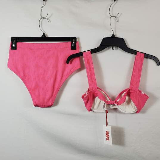 Solid & Striped Women Pink Bikini Set S NWT image number 2