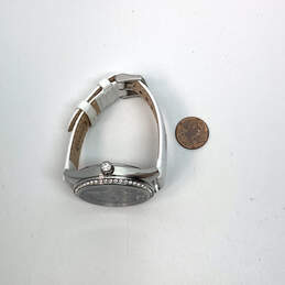 Designer Fossil Stainless Steel Rhinestone Round Analog Quartz Wristwatch