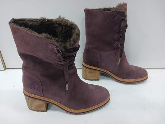 Timberland Women's Sienna Purple Boots Size 7 image number 5