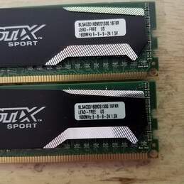 BALLISTIX Sport 8GB (2 x 4GB) DDR3 1600 Part No. BLS4G3D1609DS1S00-16KFR Desktop Gaming RAM - Untested alternative image